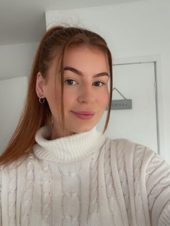 Woman looking at the camera